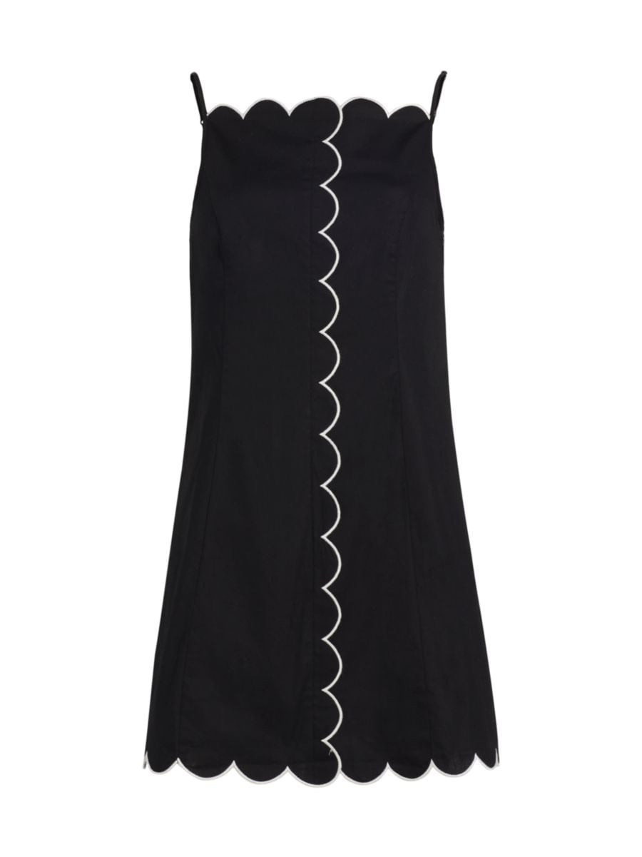 Margot Scallop-Edge Minidress | Saks Fifth Avenue