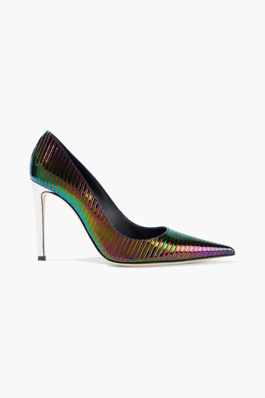 Multicolor Killboy iridescent textured patent-leather pumps | Sale up to 70% off | THE OUTNET | G... | The Outnet (US and CA)
