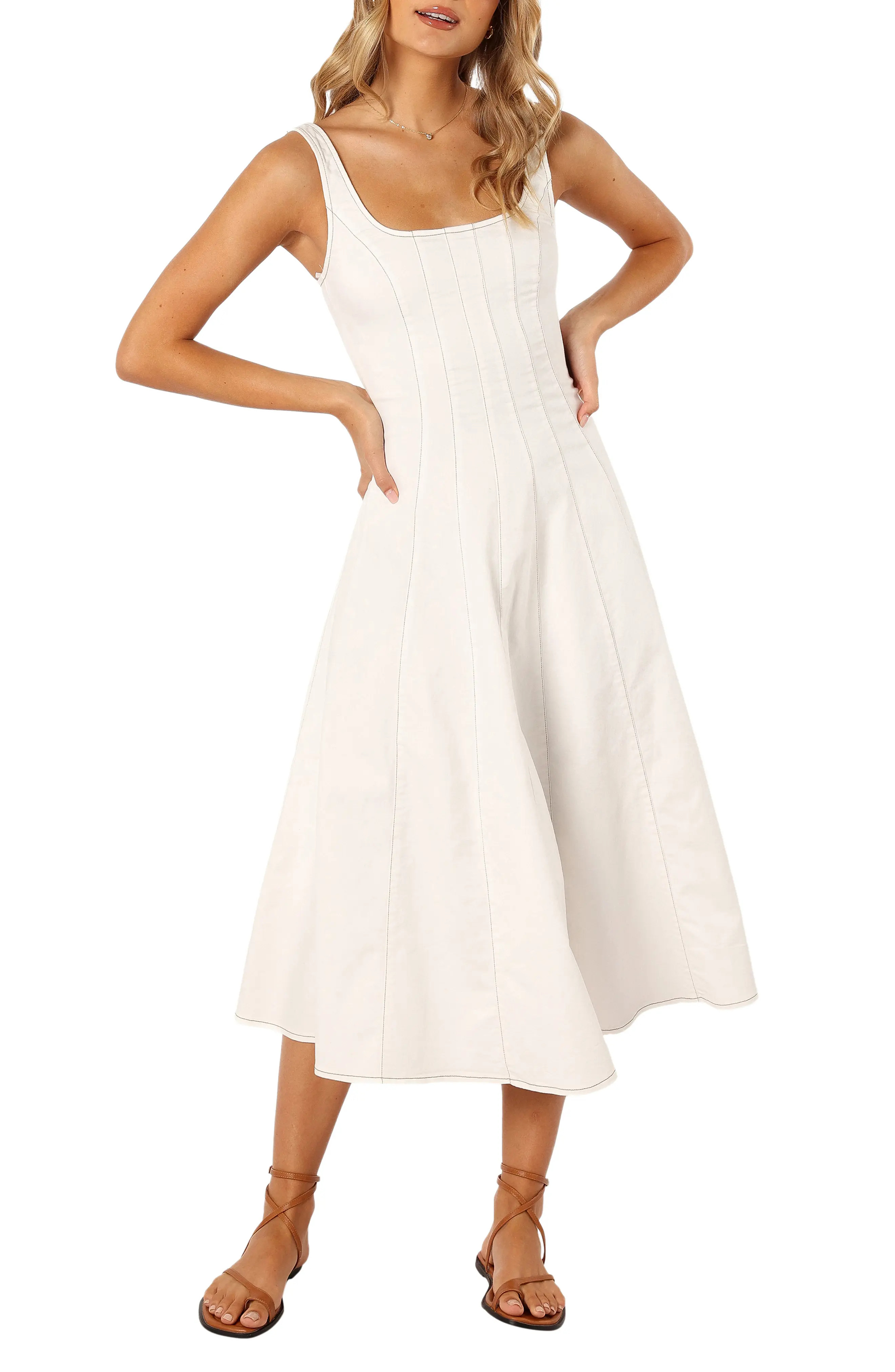 Una Fit & Flare Midi Dress (Women) | Nordstrom | Nordstrom