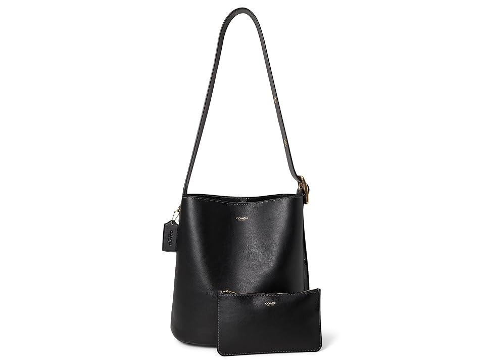 COACH Bleecker Bucket Bag Shoulder Women's Handbags Black, Leather | Zappos