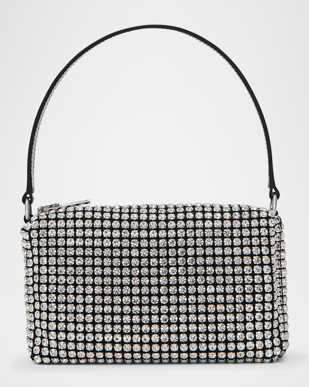 Rhinestone Chain-Mesh Medium Pouch Shoulder Bag | Neiman Marcus
