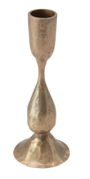 Hand-Forged Metal Taper Holder with Antique Finish - Oval | The Nested Fig