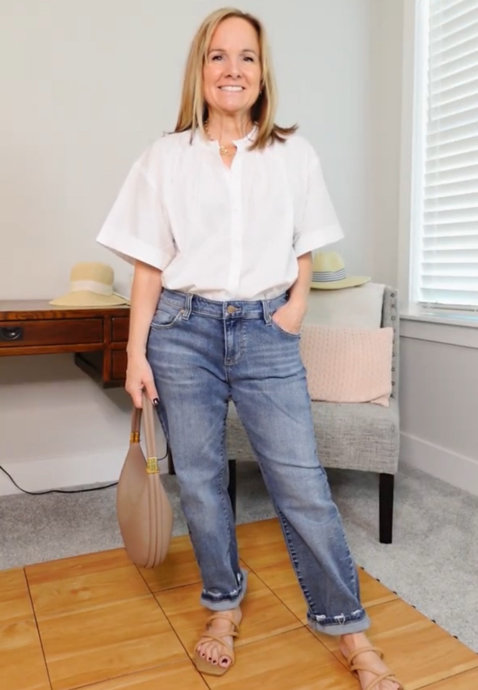 Perfect casual white summer blouse 

#LTKStyleTip #LTKOver40 #LTKSummerSales