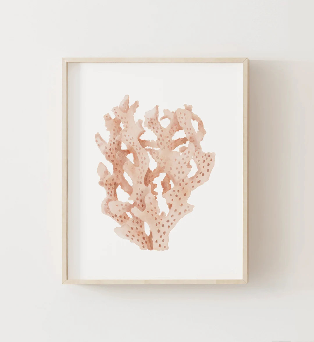 Watercolor Coral Print, Beach Nursery Decor, PRINTABLE Coral Wall Art, Coastal Home Decor, DIGITA... | Etsy (US)