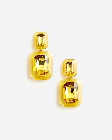 best sellerOversized faceted-crystal drop earrings$69.5030% off full price with code SHOPNOW40% o... | J.Crew US