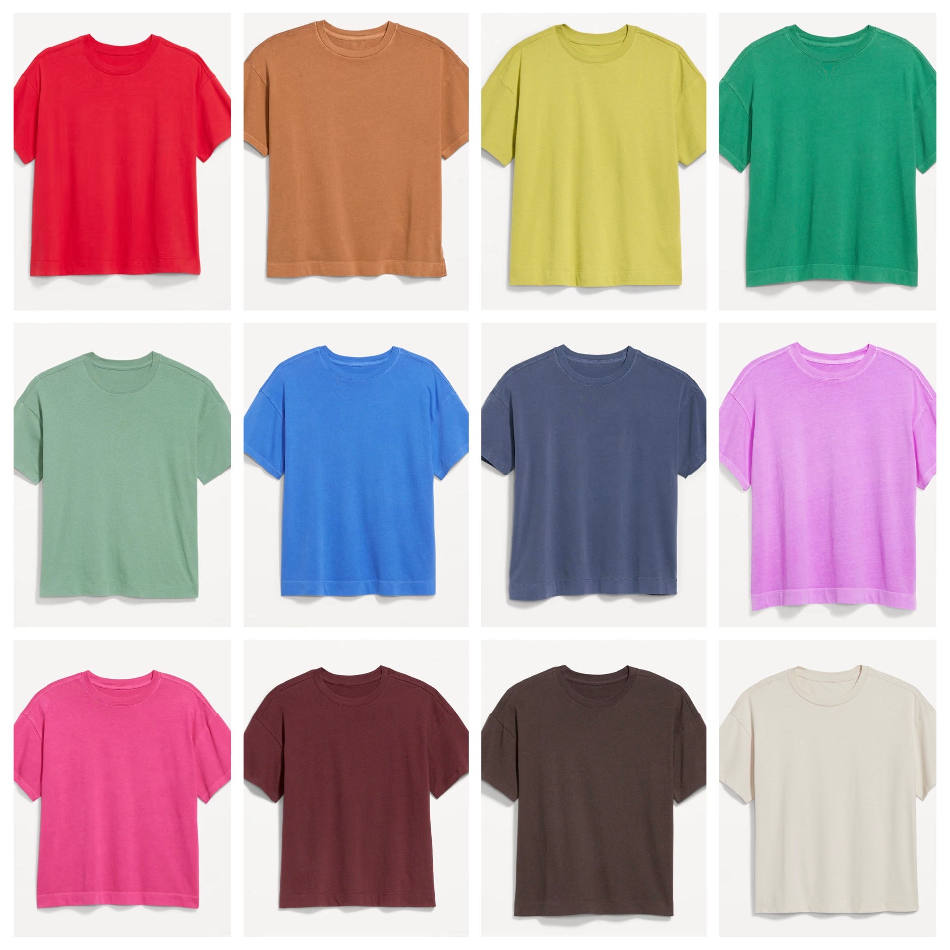 Old Navy Vintage Crewneck tees!  16 colors!!  Even more not pictured,

#LTKootd #LTKSaleAlert #LTKgrwm