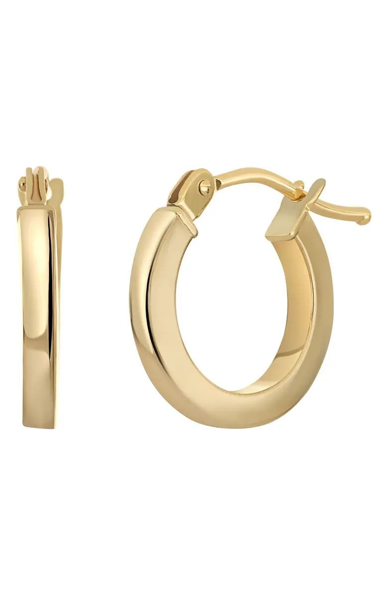 14K Gold Pipe Cut Hoop EarringsBONY LEVY | Nordstrom
