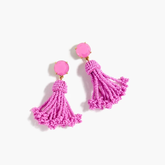 Beaded tassel earrings | J.Crew US