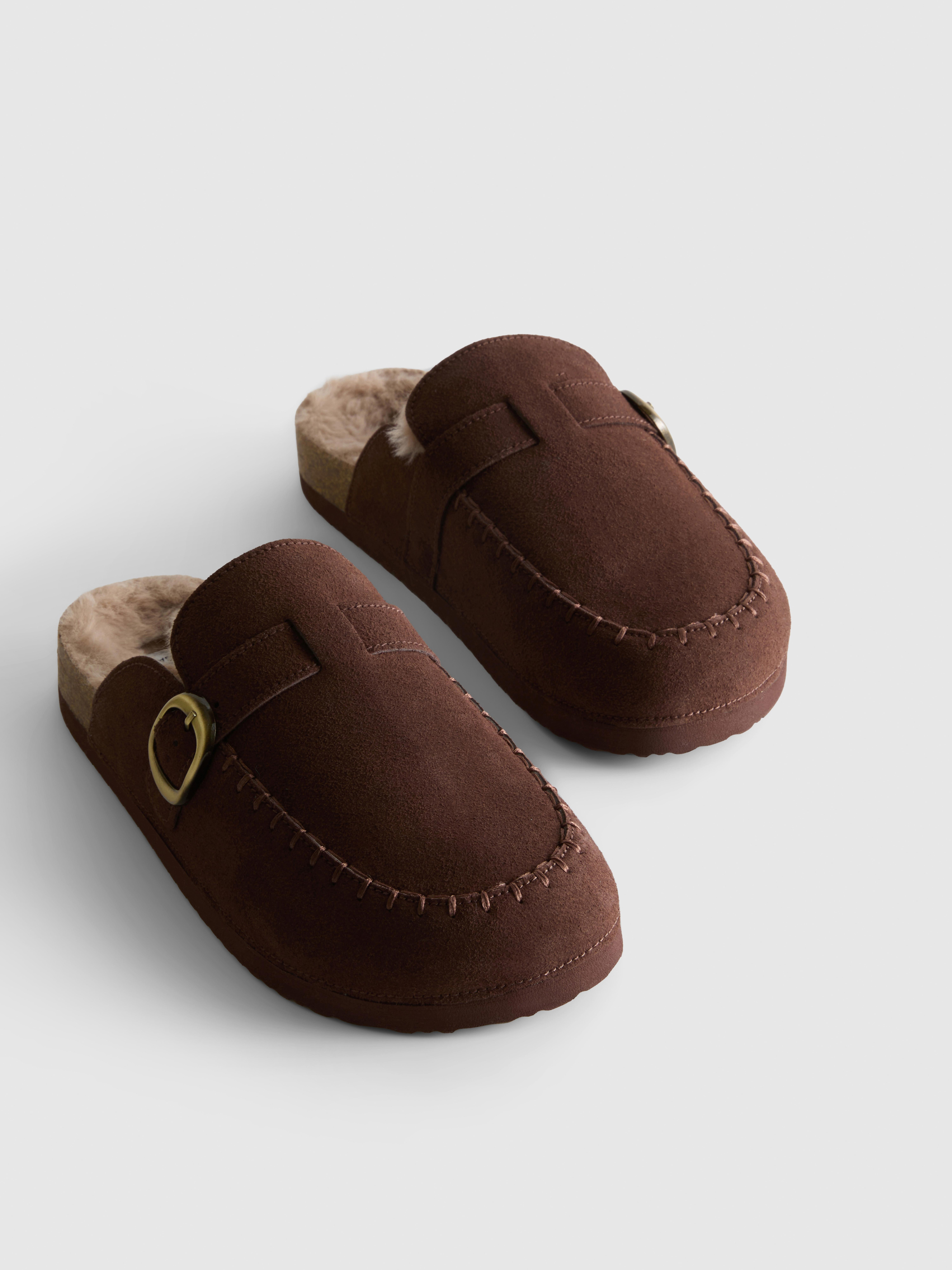 Faux Fur Lined Mule Slippers | Primark UK