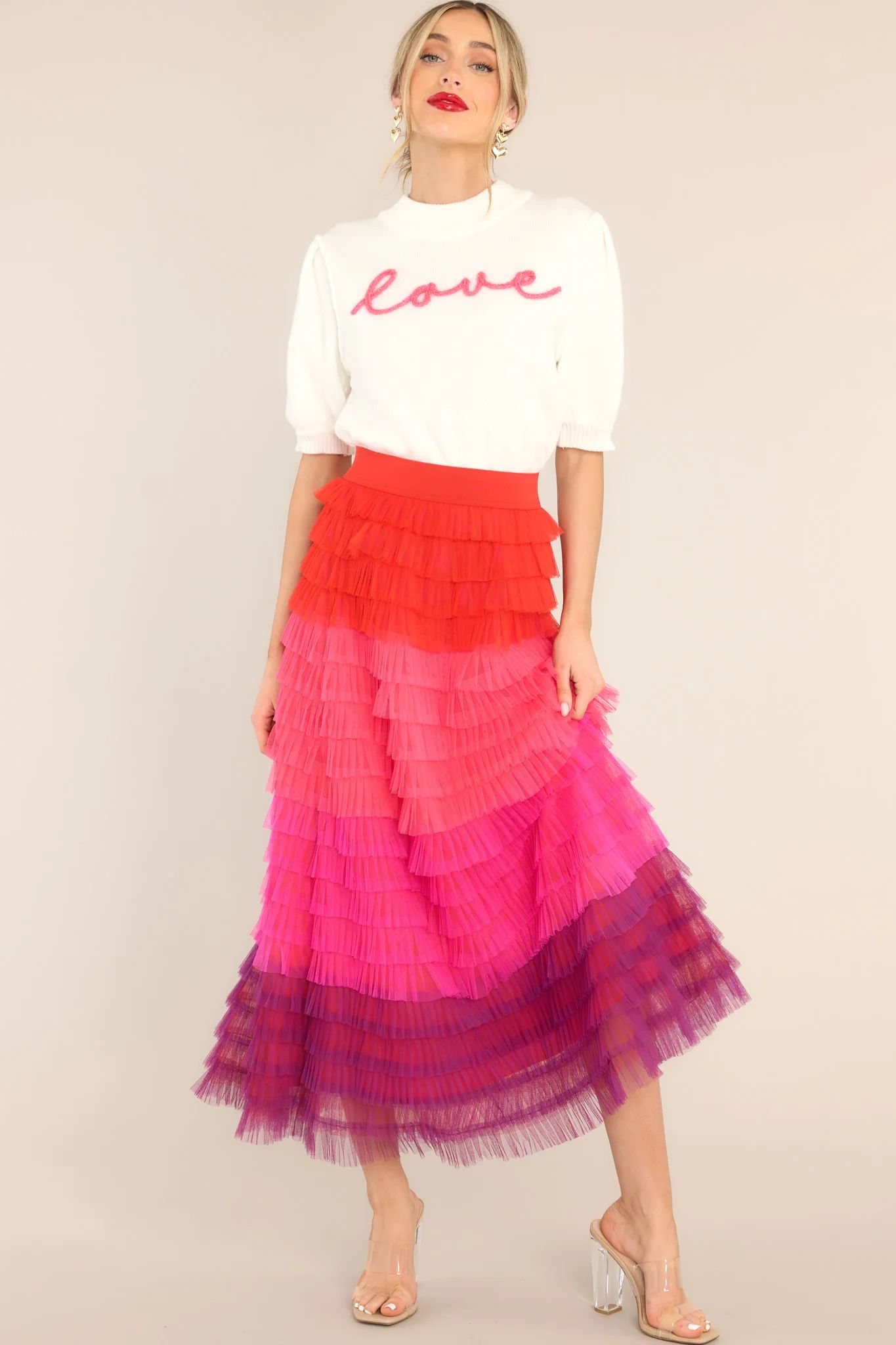 Break Down Walls Hot Pink Maxi Skirt | Red Dress 