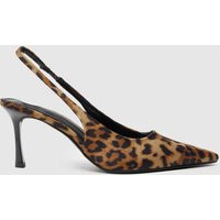 Simmi Laylin Point Slingback High Heels in Print, Size: 6 (EU 39) | Schuh