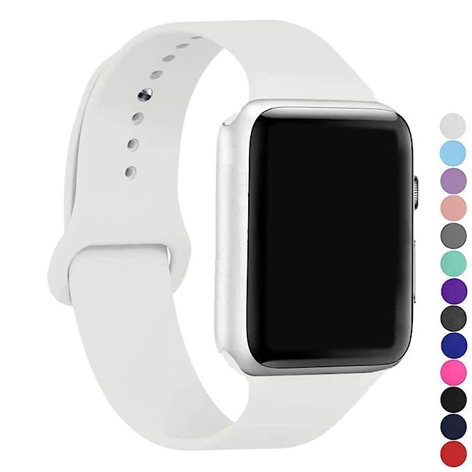ic6Space Band Compatible for Apple Watch 38mm or 42mm, Premium Soft Silicone Sports Replacement S... | Amazon (US)