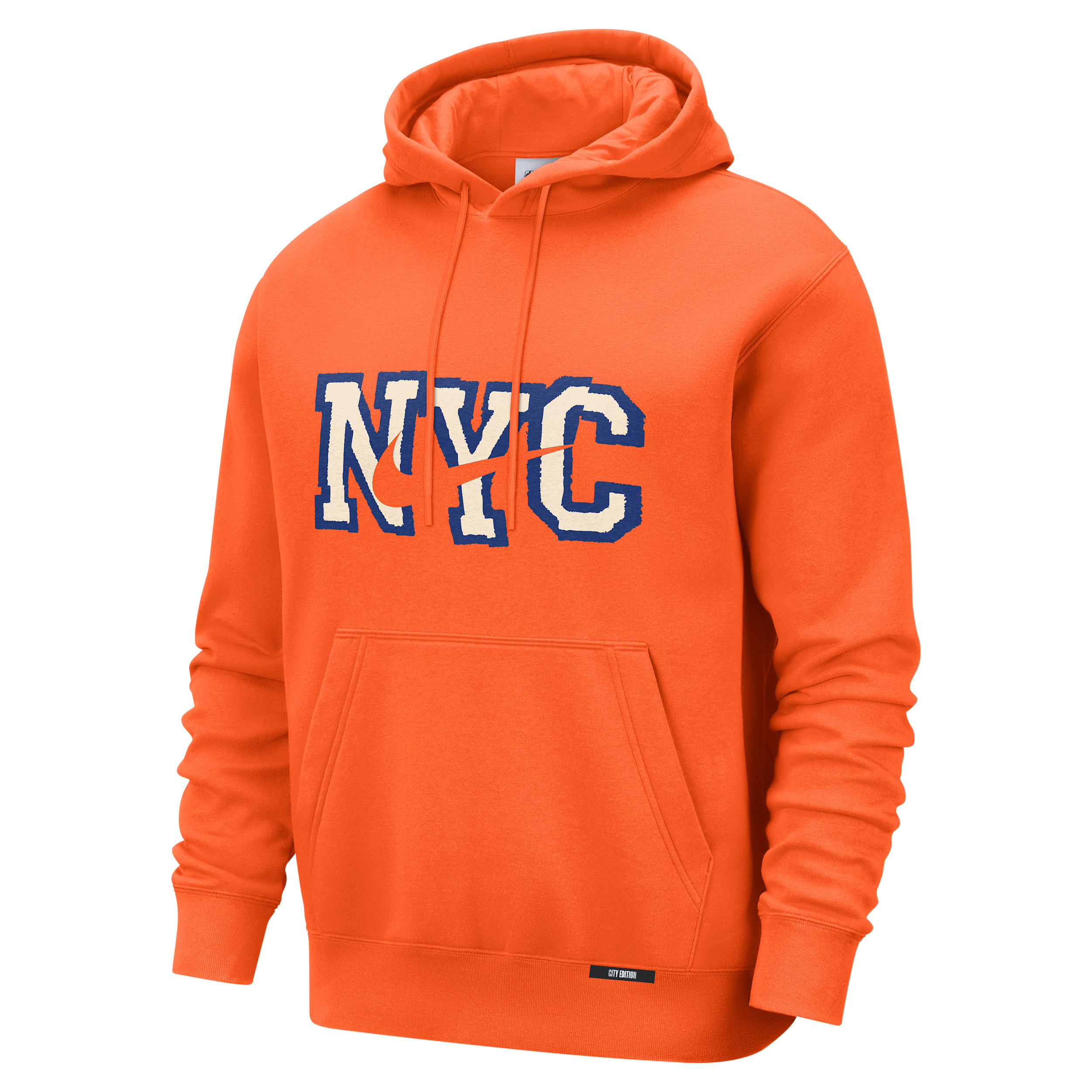 New York Knicks City Edition Nike Men's Club Hoodie in Orange | HQ5554-820 | Nike (US)