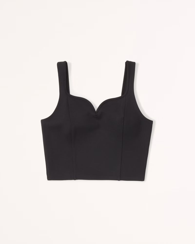 Ponte Corset Sweetheart Top | Abercrombie & Fitch (US)