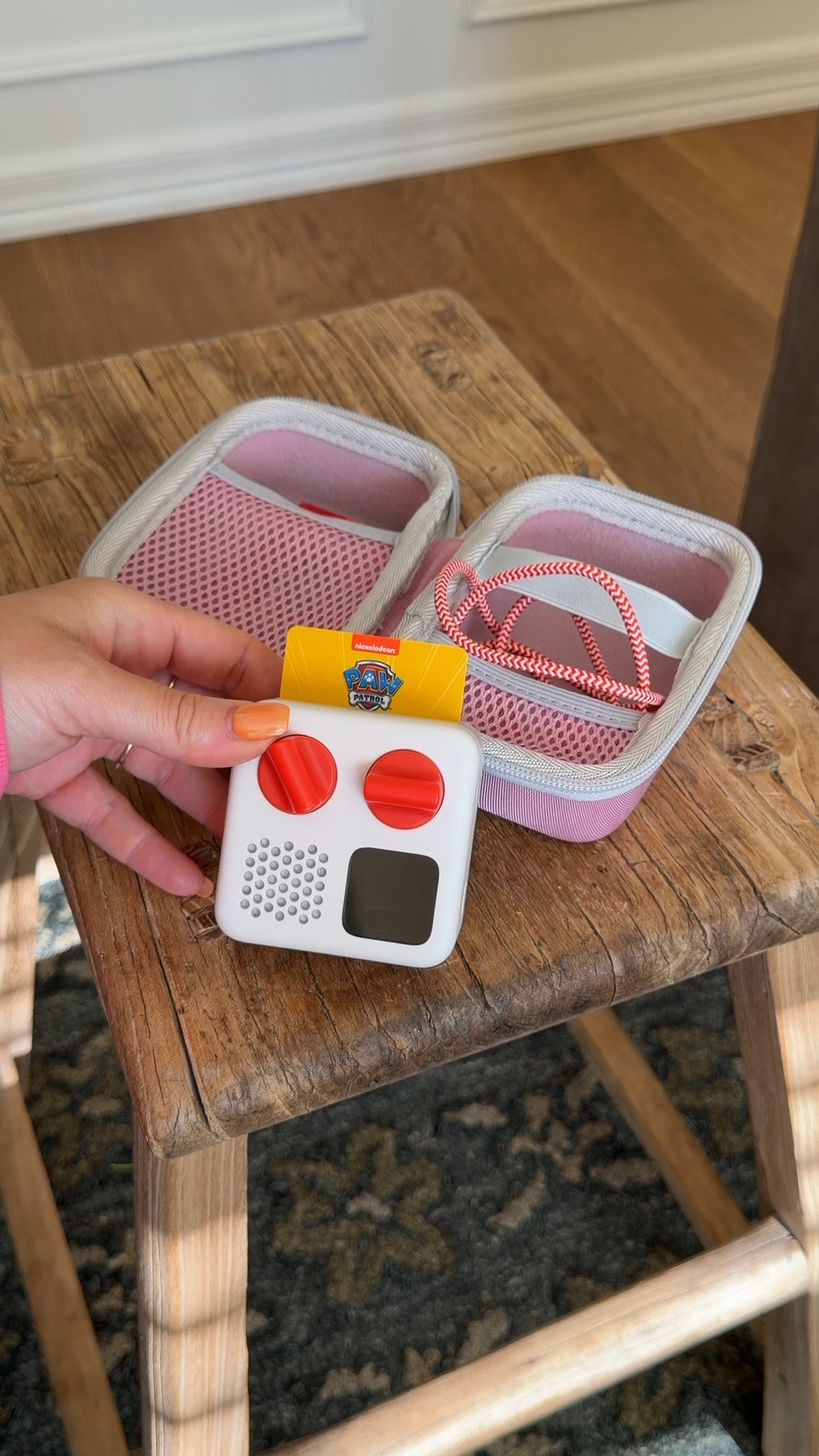 My 3 year olds most used “toy” screen free stories! This plays songs and stories from each card by inserting it in the top of the Yoto player - so easy even for a 3yr old, no screen, great for quiet time or roadtrips etc. LOVE this toy!!!! Game changer for kids who love tv but you want to limit screen time