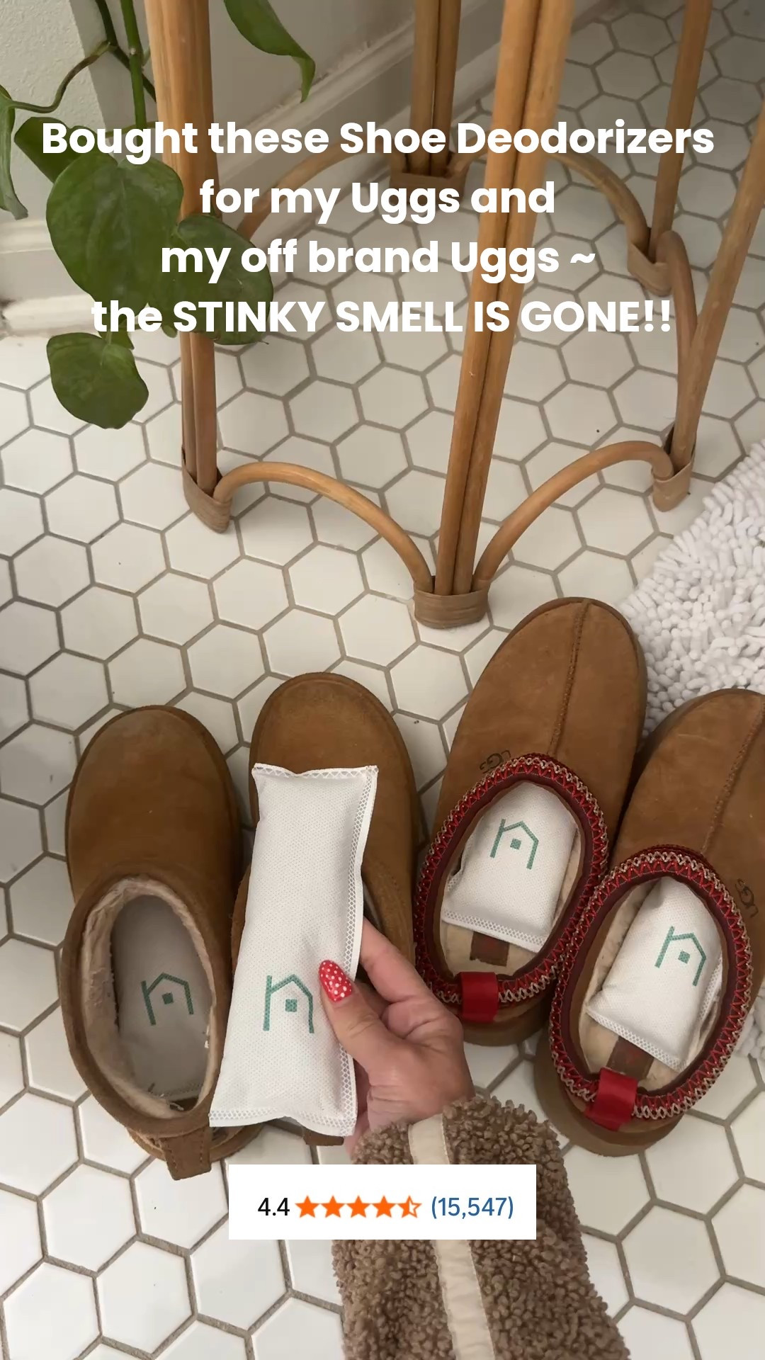 Wanted to trash my Uggs and off brand Uggs because they smelled stinky. 
Found these and legit worked after one night!!! Get you some asap!!! 

#LTKOver40 #LTKmomlife