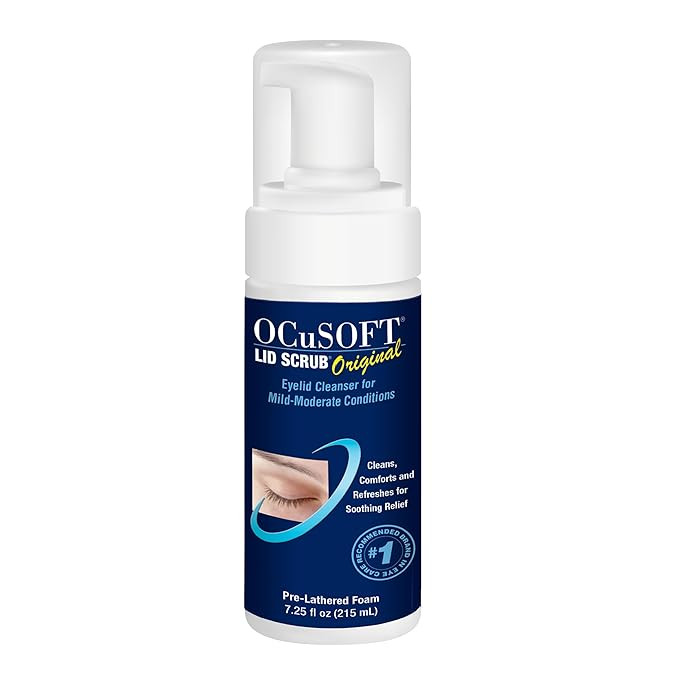 OCuSOFT Lid Scrub Original Foaming Eyelid Cleanser - Mild Instant Foaming Eyelid & Eyelash Cleans... | Amazon (US)