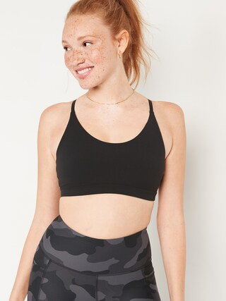 Light Support PowerLite LYCRA® ADAPTIV Sports Bra for Women | Old Navy (US)