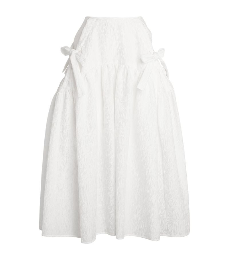 Cecilie Bahnsen Gathered Justice Midi Skirt | Harrods