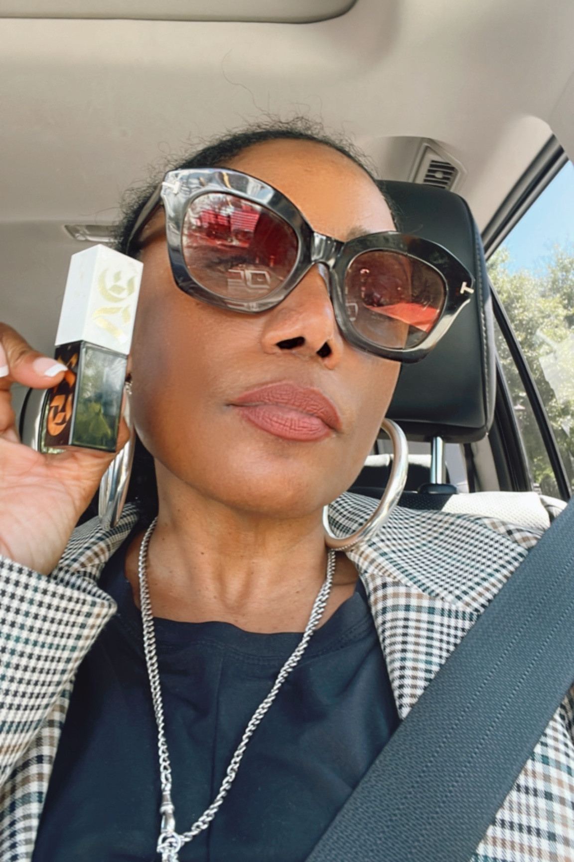 My favorite peachy nude lipstick! 