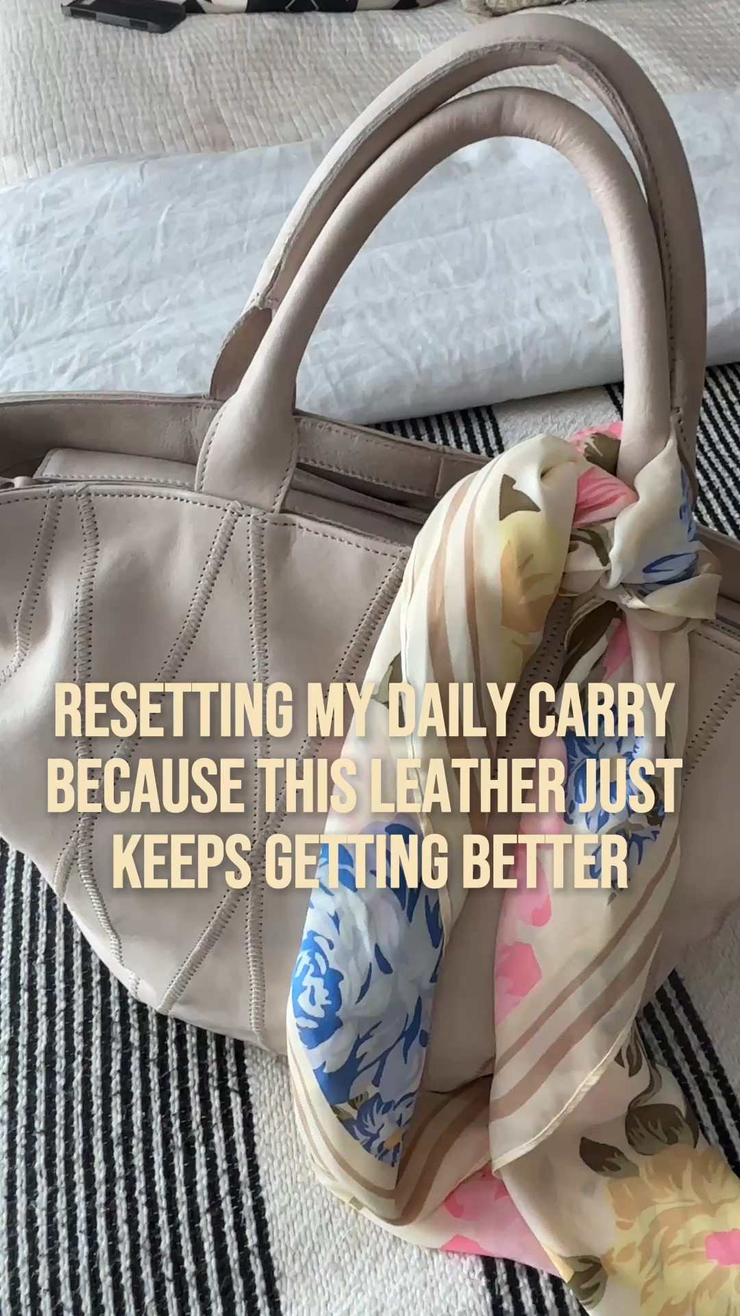 Come pack my everyday carry in the dreamiest neutral bag! 🤍 The Latico Leathers Claudia Diamond Bag in Oat is 100% full-grain leather with the prettiest diamond-stitch detail and endless organization inside. Shop it directly right here!

#LaticoLeathers #EverydayBag #NeutralStyle #HandbagLovers #CapsuleWardrobe

Latico Leathers Claudia Diamond Bag, best neutral leather crossbody, everyday luxury handbag review, oat leather tote bag, minimalist capsule wardrobe accessories, full-grain leather shoulder bag, what fits in my bag.

#LTKgrwm #LTKmomlife #LTKmorningroutine