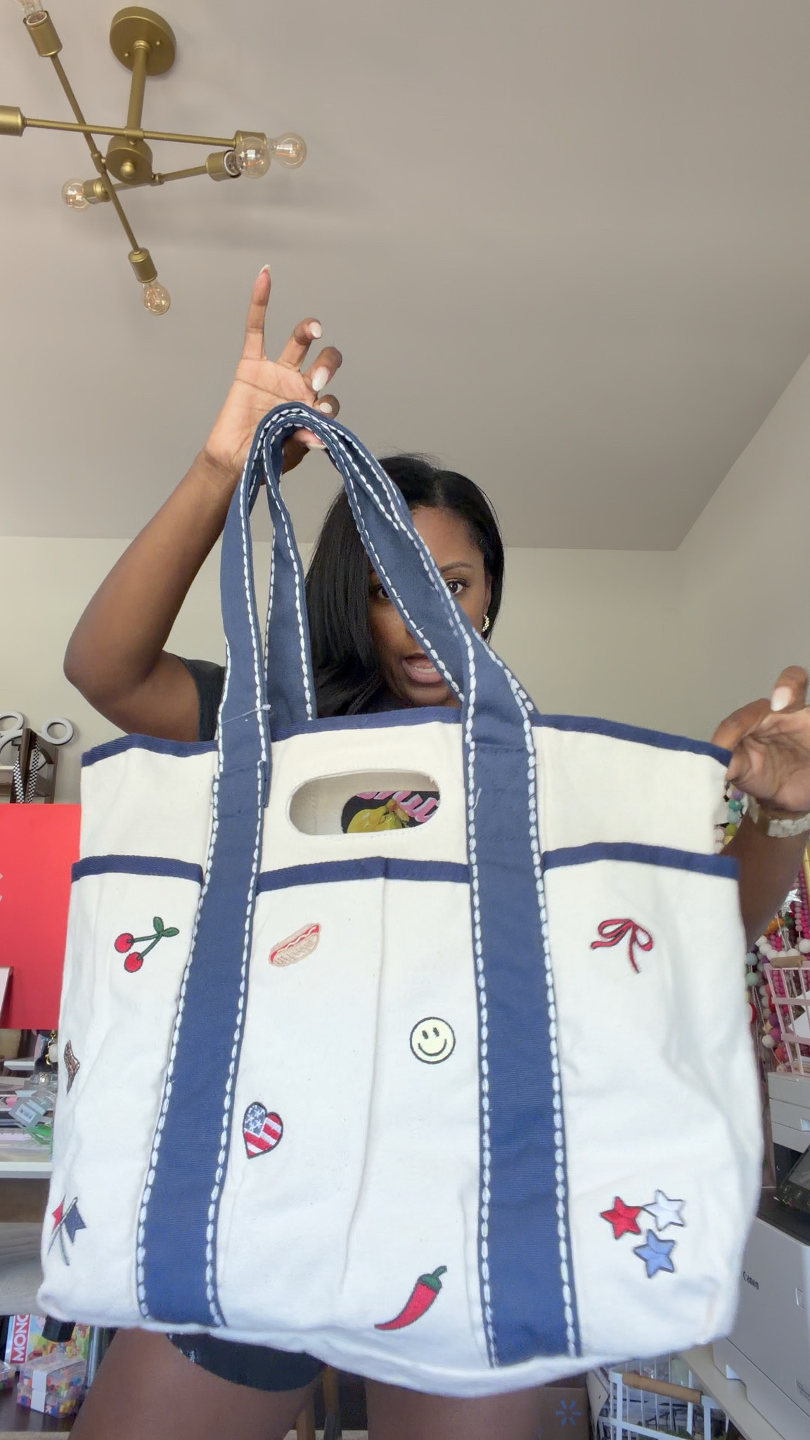 The perfect summer icons tote and bag charms 