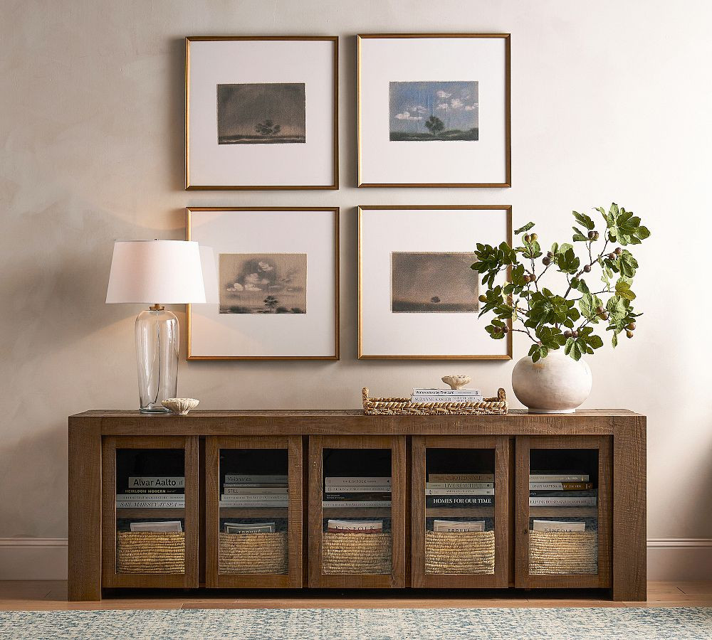 Rockport Glass Door Media Console (94") | Pottery Barn (US)
