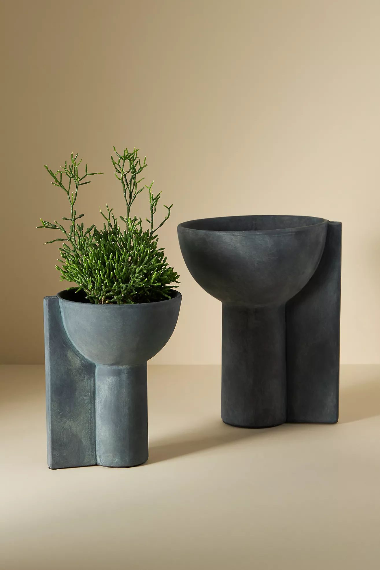 Abstract Pillar Compote Planter | Anthropologie (US)