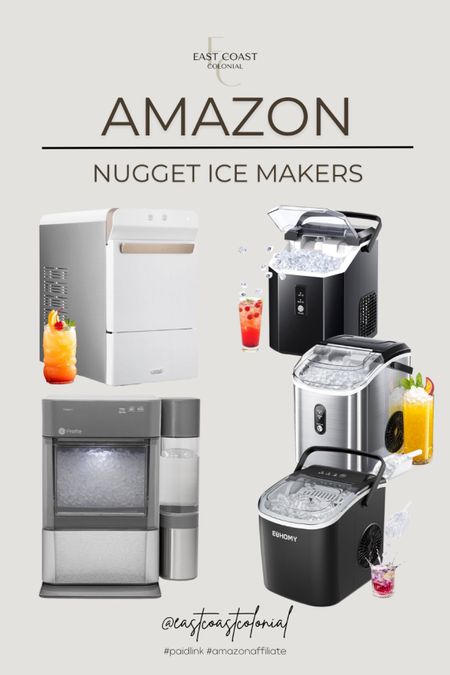 I own and love the white nugget ice maker shown here. It’s great when entertaining, to have the extra ice on hand. Nugget ice is made quickly and it’s perfect for lemonade, iced tea, or your favorite summer cocktail. Because these can get pricey, I’m including nugget ice makers at different price points starting under $100.

#LTKParties #LTKHome #LTKSaleAlert