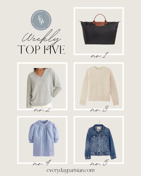 This week’s best sellers include the cream sweater I have been living in while in Paris and a beautiful grey cashmere sweater from Jenni Kayne. 

#LTKover40