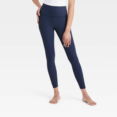 Women's Everyday Soft High-Rise Ribbed 7/8 Leggings - All In Motion™ | Target