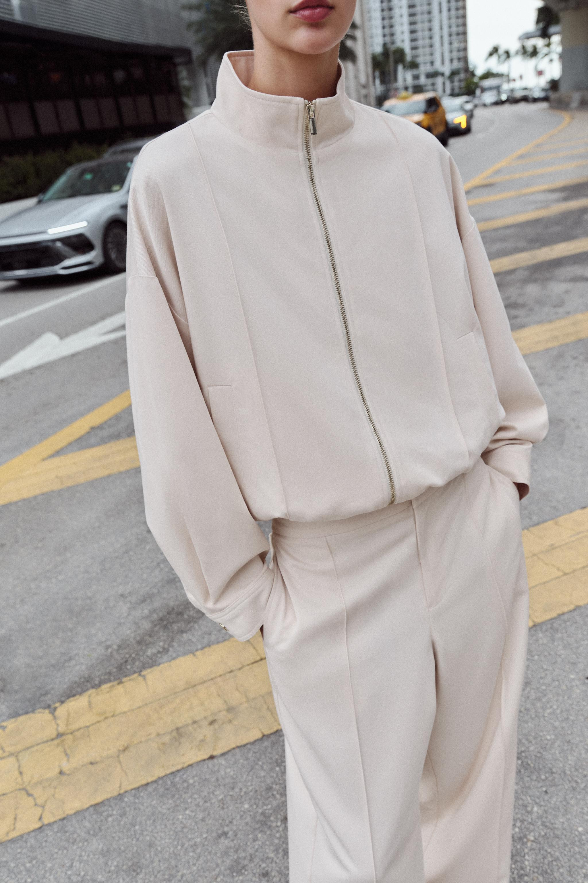 HIGH COLLAR BOMBER JACKET | Zara US