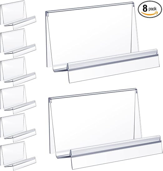 Qunclay 8 Pcs Purse Display Stand Clear Acrylic Wallet Display Stand Holder Purse Stand Handbag O... | Amazon (US)