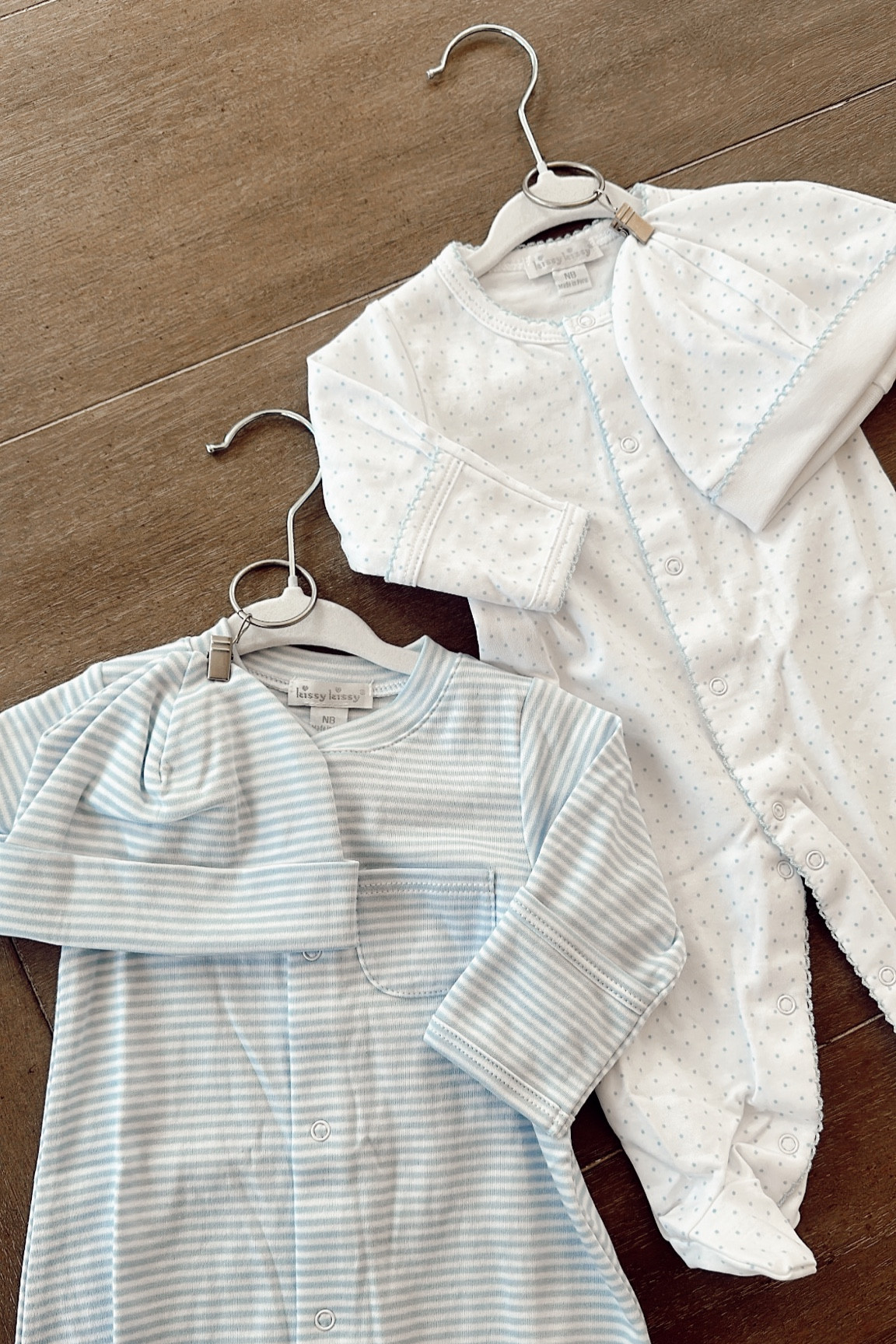 Keeping baby clothes organized has never been easier! 👶✨ Baby-sized hangers are a game changer for maximizing closet space and keeping those tiny outfits neat and wrinkle-free. Pro tip: Use shower ring hooks to keep the matching hats with the outfit 🍼💙 How do you keep your nursery organized? 

#BabyOrganization #NurseryHacks #MomTips #ClosetGoals #BabyEssentials #NestingMode #NewMomLife

#LTKBump #LTKBaby #LTKKids