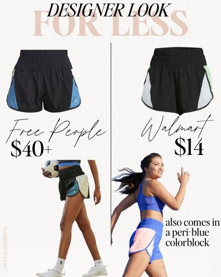 The shorts I was wearing on my IG stories are a dupe for the Free People “the way home” shorts that start around $40 depending on the color.✨ Walmart’s version is $14 🤑 They have a built-in liner (fits tts, med) and come in a few colorblock options and solids🦋 shorts, Walmart, free people, dupe, Walmart find, Madison Payne 

#LTKunder50 #LTKSeasonal #LTKFind