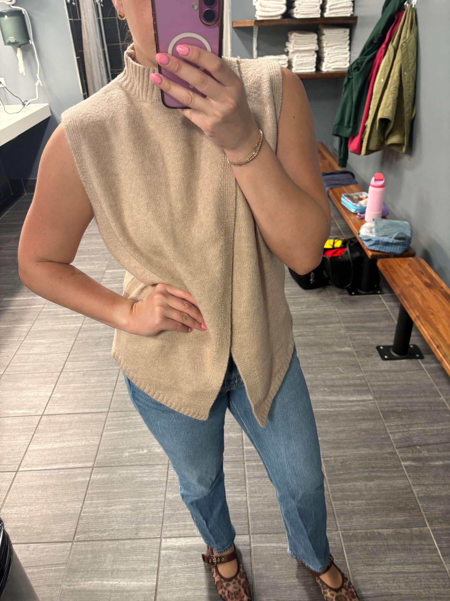 Easy transition to spring look. Love this open sweater tank that is so soft. 

Amazon find / Amazon fashion / gap denim / leopard print / flats / workwear / nyc / New York City 

#LTKmomlife #LTKSaleAlert #LTKootd