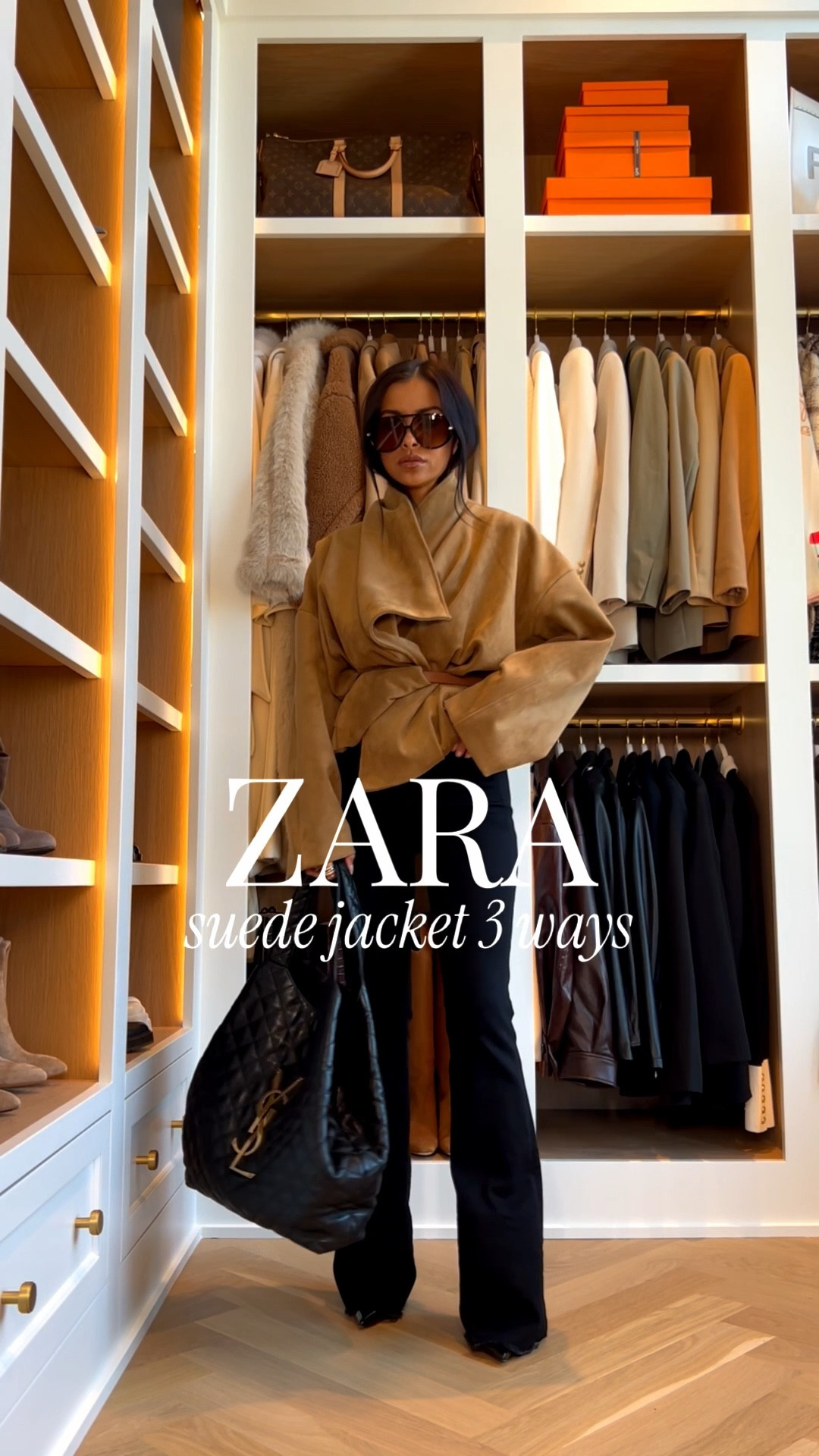 The Zara suede wrap jacket might be my favorite layering piece right now. The wrap detail gives it such a flattering shape and instantly makes any outfit feel more intentional. I love how easily it transitions from a polished casual day look to elevated date night.

Zara suede wrap jacket - size XS
VB Beverly Jeans - wearing a 24, runs TTS
Paige Jeans - wearing a 24, runs TTS
Mother Jeans - wearing a 24, runs TTSe

miamiamine Zara suede wrap jacket styled three ways date night outfit idea casual day look elevated layering piece chic spring jacket feminine polished style versatile wardrobe staple transitional outfit inspo zara spring must haves

#LTKspringtrends #LTKspring 



#LTKootd #LTKPetite #LTKOver40