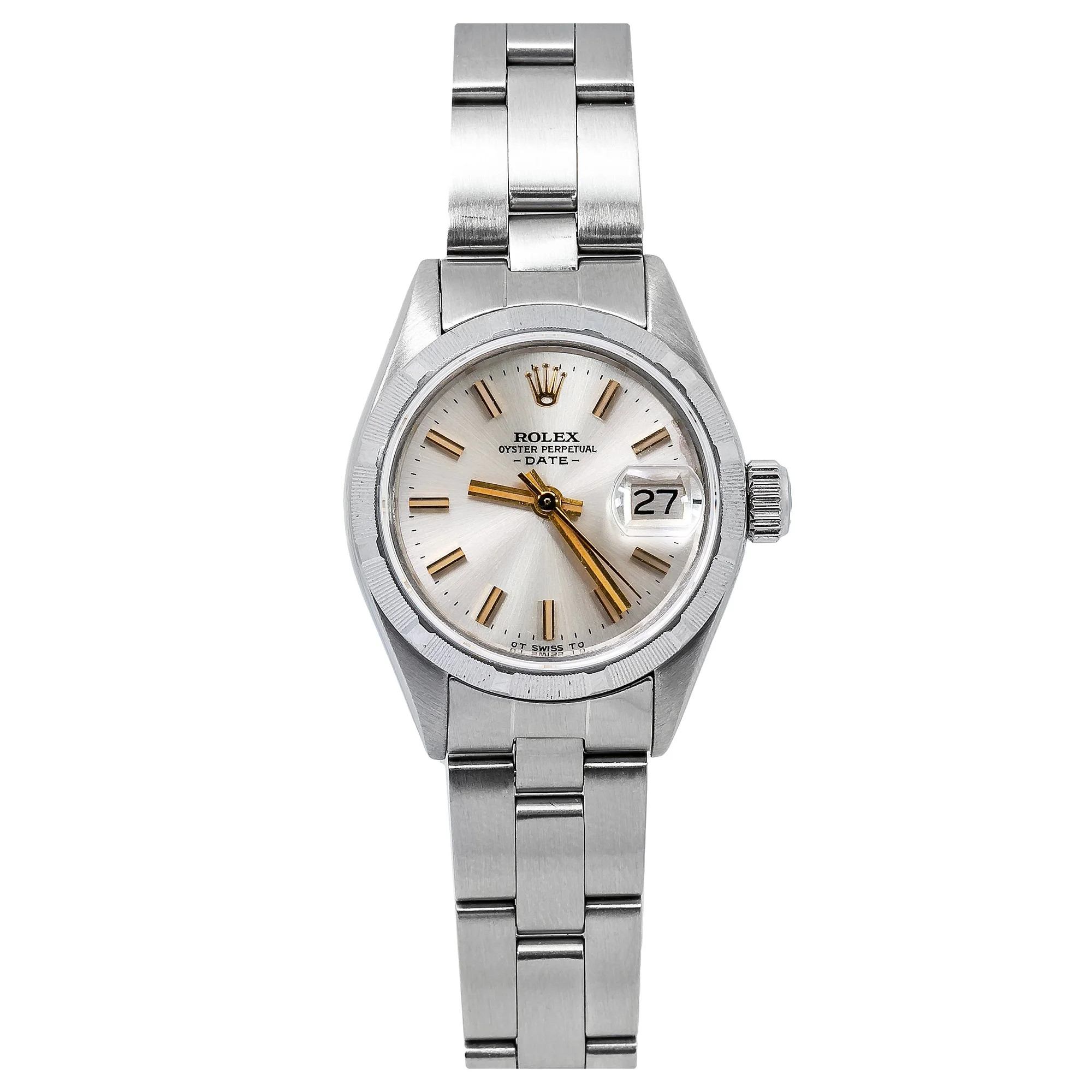 Pre-Owned Rolex Lady-Datejust 6917 26mm White Dial Stainless Steel Oyster Bracelet Watch | Walmart (US)