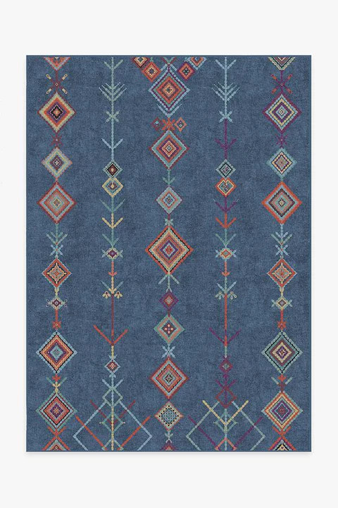 Kenza Ocean Blue Rug | Ruggable