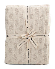 Made In Portugal Floral Textured Mallow End Of Bed Blanket | Bed & Bath | Marshalls | Marshalls