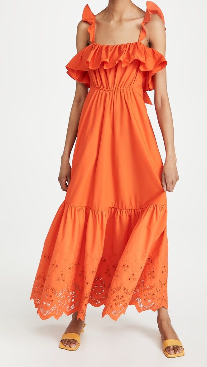 Cotton Broderie Maxi Dress | Shopbop