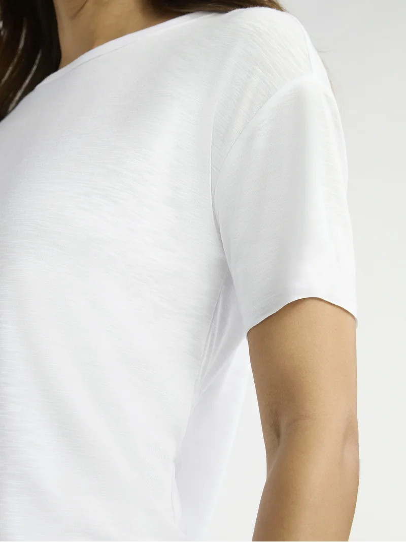 Sofia by Sofia Vergara Women's and Women's Plus Size Sofia Tee with Short Sleeves, Sizes XS-4X | Walmart (US)