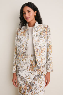 Georgetown Chenille Jacquard Cropped Dalton Jacket | Tuckernuck (US)