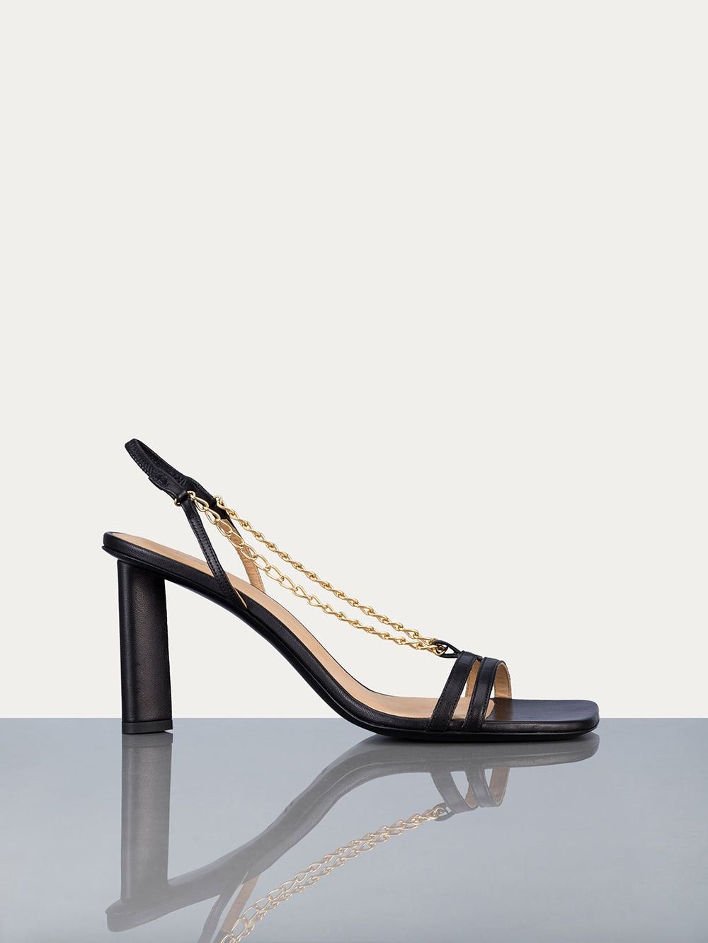 Le Tati Chain Sandal -- Noir | Frame Denim
