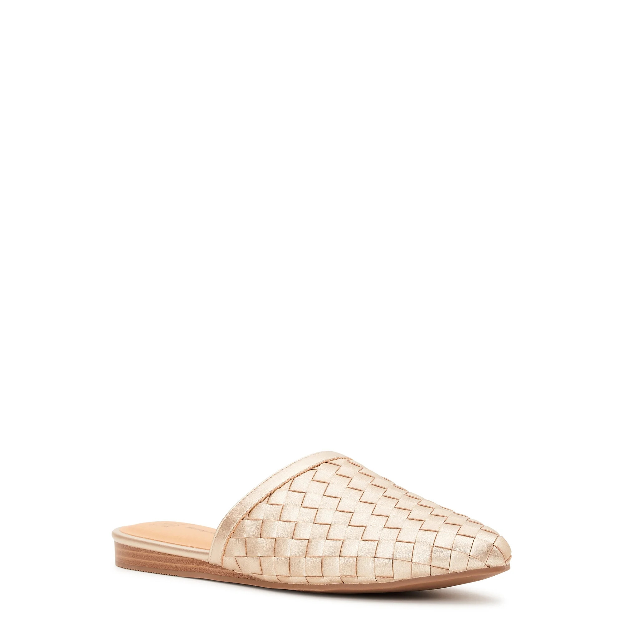Time and Tru Women's Woven Slip on Dress Mules | Walmart (US)