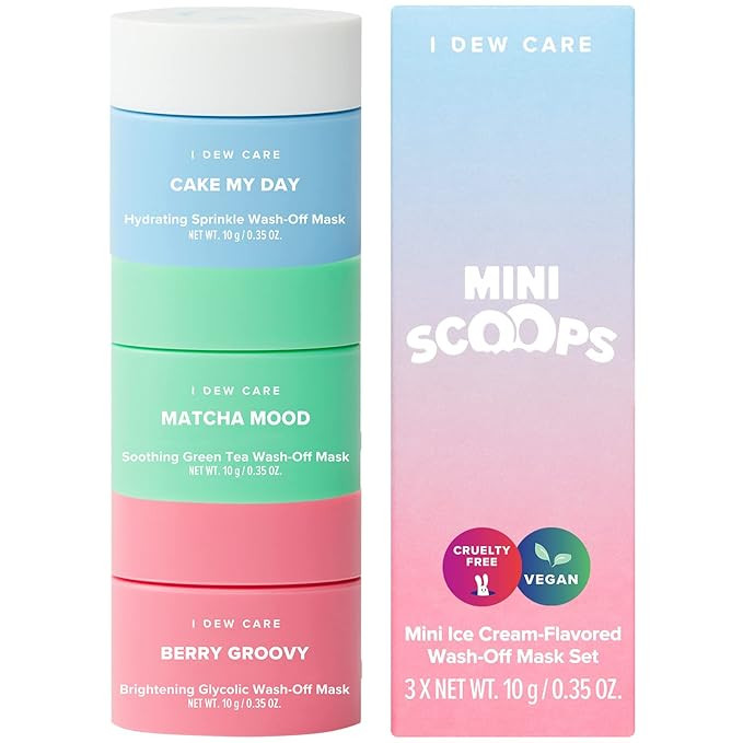 I DEW CARE Mini Scoops | Travel Sized Skin Care Trio | Self Care Gift Collection | Korean Skin Ca... | Amazon (US)