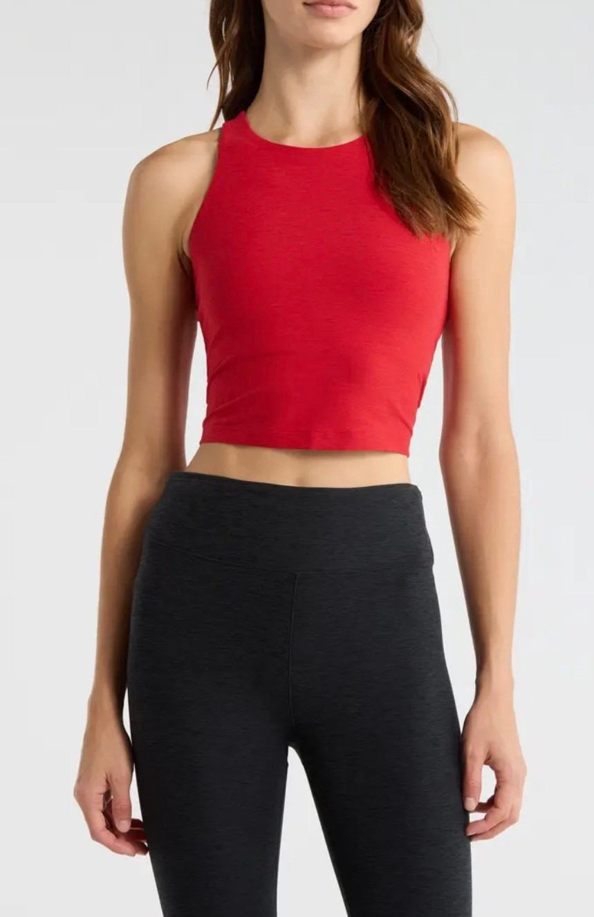 This red is the best for working out 

#LTKsale #LTKfitness #LTKmodest