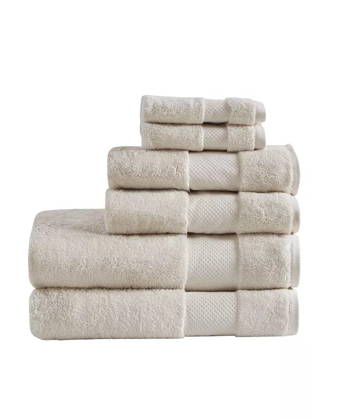 Madison Park Signature Turkish Cotton 6-Pc. Bath Towel Set - Macy's | Macy's