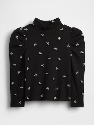 Baby & Toddler Puff-Sleeve Rib Mockneck | Gap (US)