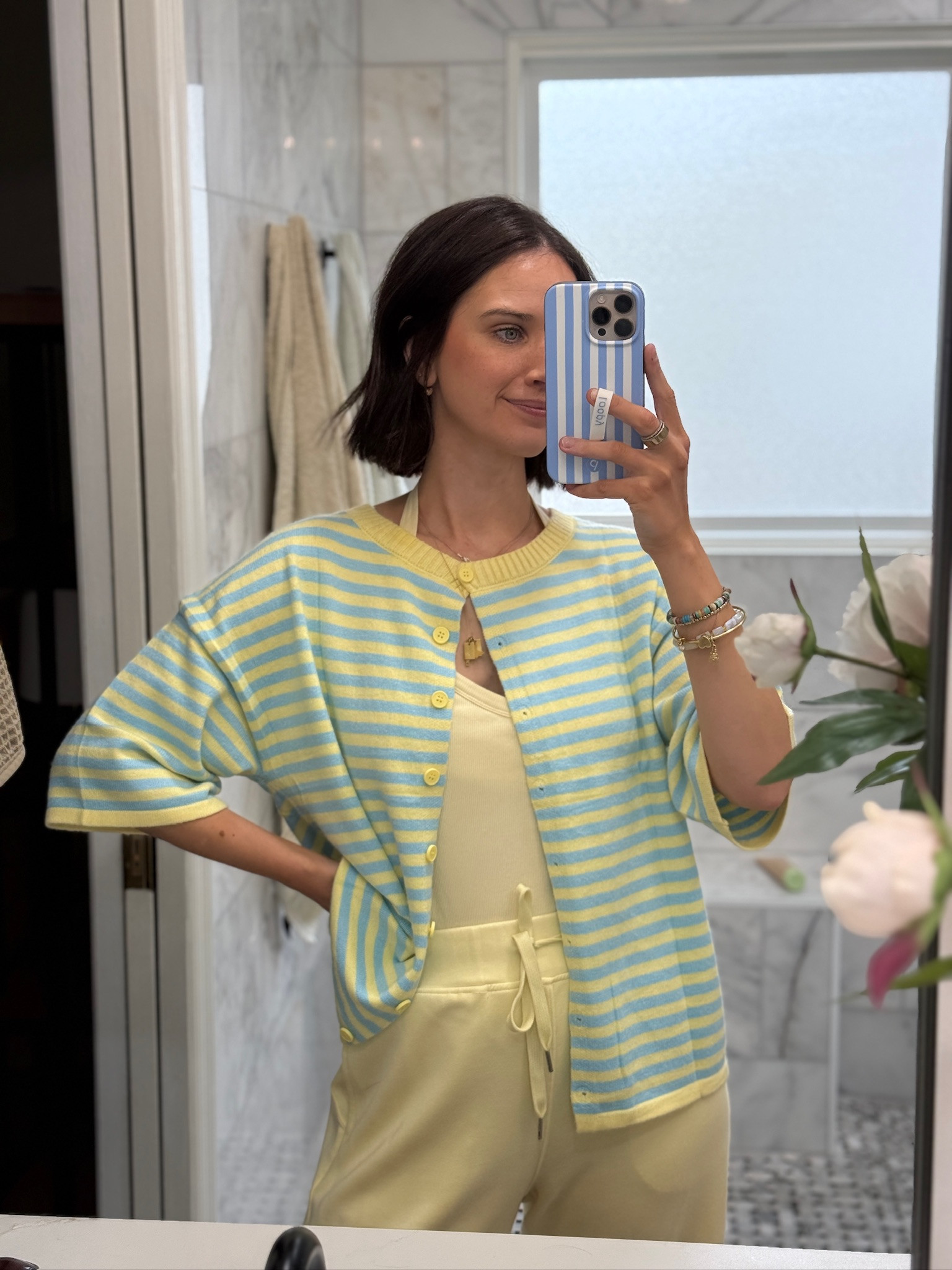 Stay cozy and stylish with this striped cardigan and comfy lounge pants combo.

tts: small

cardigan, lounge pants, summer fashion, comfy wear, hallie ragan

#LTKgrwm #LTKootd #LTKSeasonal